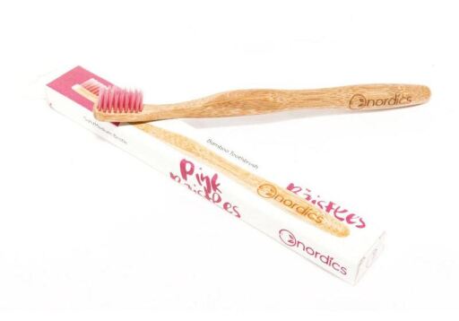Cepillo Dental Bambú - Rosa